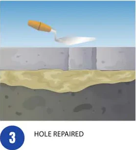 Injection hole repaired