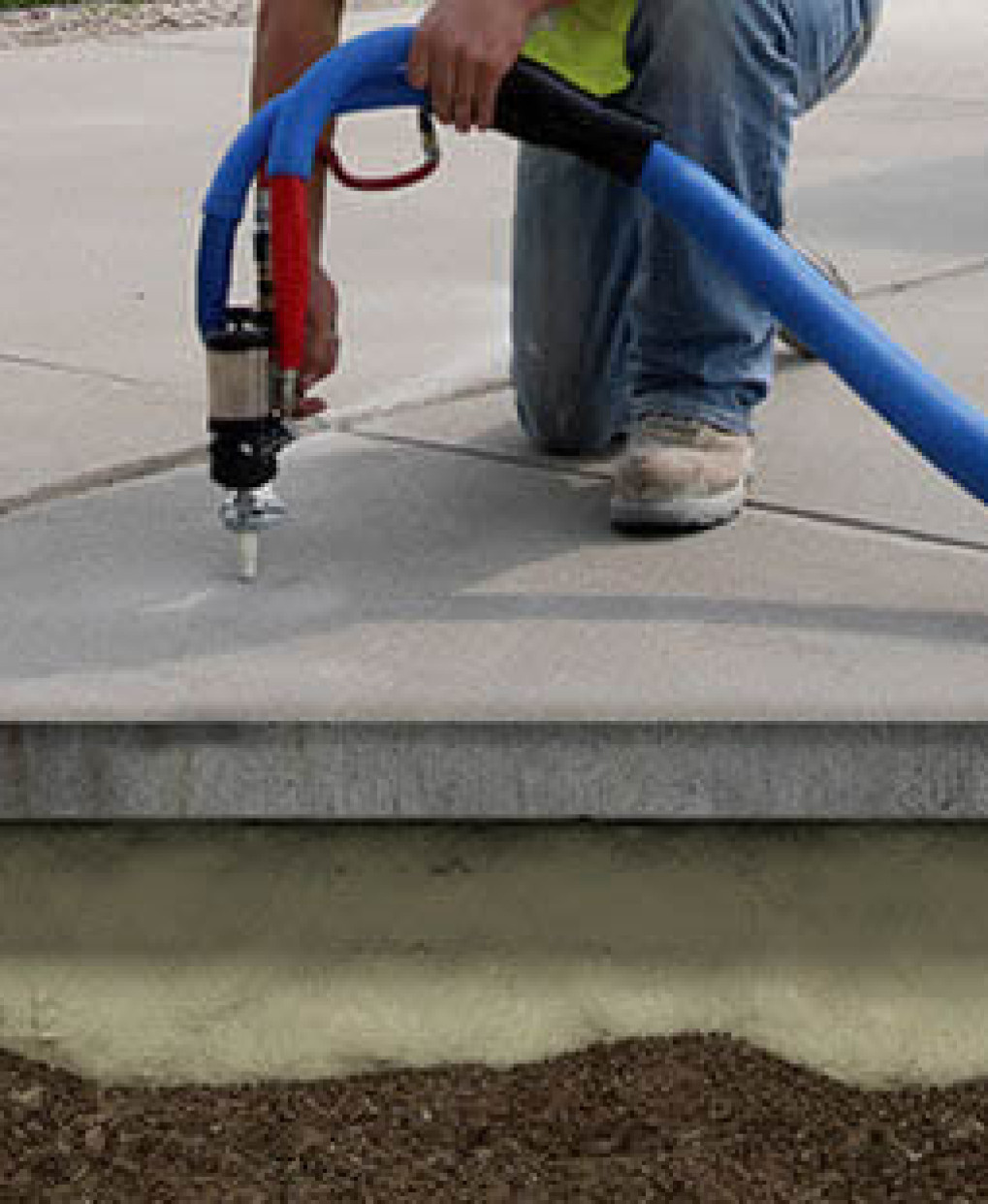 Concrete work site